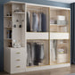 White Engineered Wood Wardrobe Closet Sliding Wardrobe Armoire Clearhalo 'Armoires & Wardrobes' 'armoires_wardrobes' 'Bedroom Furniture' 'furn' 'furn_armoires_wardrobes' 'Furniture' 6380252