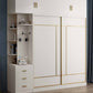 White Engineered Wood Wardrobe Closet Sliding Wardrobe Armoire Clearhalo 'Armoires & Wardrobes' 'armoires_wardrobes' 'Bedroom Furniture' 'furn' 'furn_armoires_wardrobes' 'Furniture' 6380268