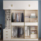 White Engineered Wood Wardrobe Closet Sliding Wardrobe Armoire Clearhalo 'Armoires & Wardrobes' 'armoires_wardrobes' 'Bedroom Furniture' 'furn' 'furn_armoires_wardrobes' 'Furniture' 6380270