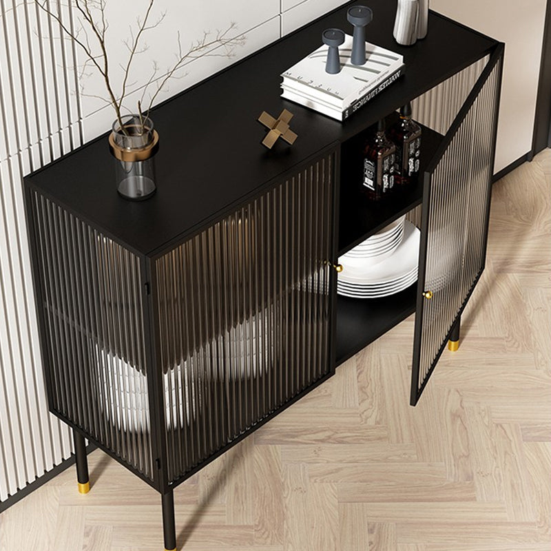 Moderne Mehrschicht-Lagerschrank Glasstür Display Buffet Schrank für Wohnzimmer