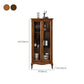 Traditional Rubberwood Display Stand Glass Doors Display Cabinet for Living Room Clearhalo 'Display & China Cabinets' 'display_china_cabinets' 'furn' 'furn_display_china_cabinets' 'Furniture' 'Kitchen & Dining Furniture' 6381713