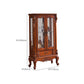 Traditional Rubberwood Display Stand Glass Doors Display Cabinet for Living Room Clearhalo 'Display & China Cabinets' 'display_china_cabinets' 'furn' 'furn_display_china_cabinets' 'Furniture' 'Kitchen & Dining Furniture' 6381714