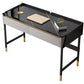 Industrial Rectangular Office Desk Antique Finish Computer Desk with 2 Storage Drawers Clearhalo 'furn' 'furn_office_desk' 'Furniture' 'Office Desks' 'Office Furniture' 'office_desk' 6381722