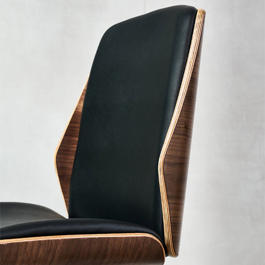 Silla de escritorio moderna silla de conferencia de cuero con ruedas