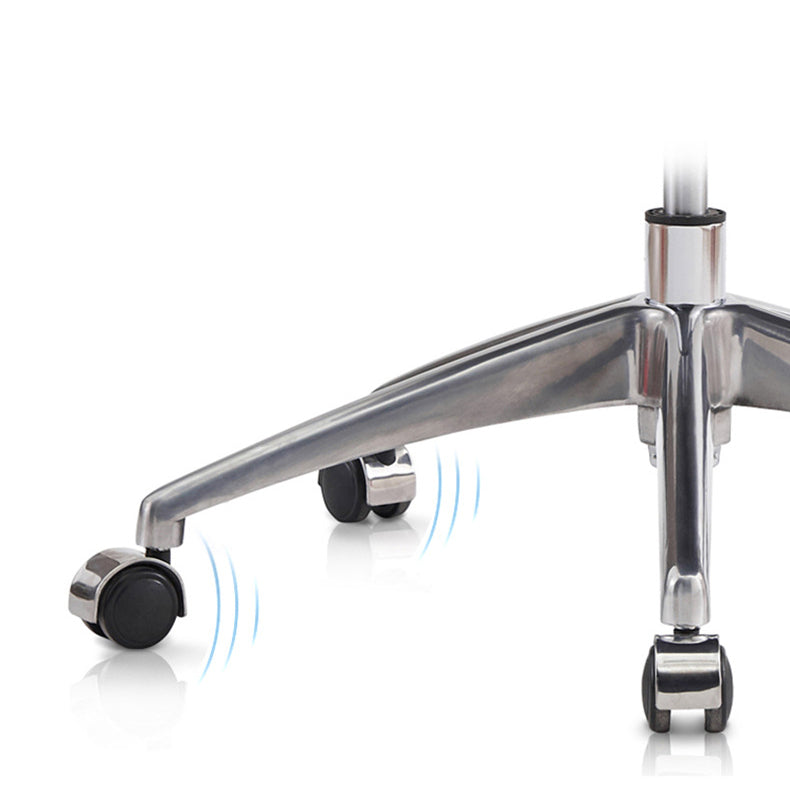 Sedia da scrivania moderna sedia conferenza in pelle sedia a metà retro con ruote