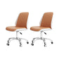 Sedia da scrivania moderna sedia conferenza in pelle sedia a metà retro con ruote