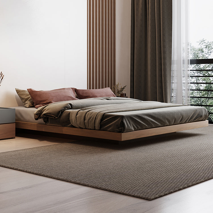 Espresso-Plattform Bettrahmen Massivholzplattform Bett Mitte des Jahrhunderts modern