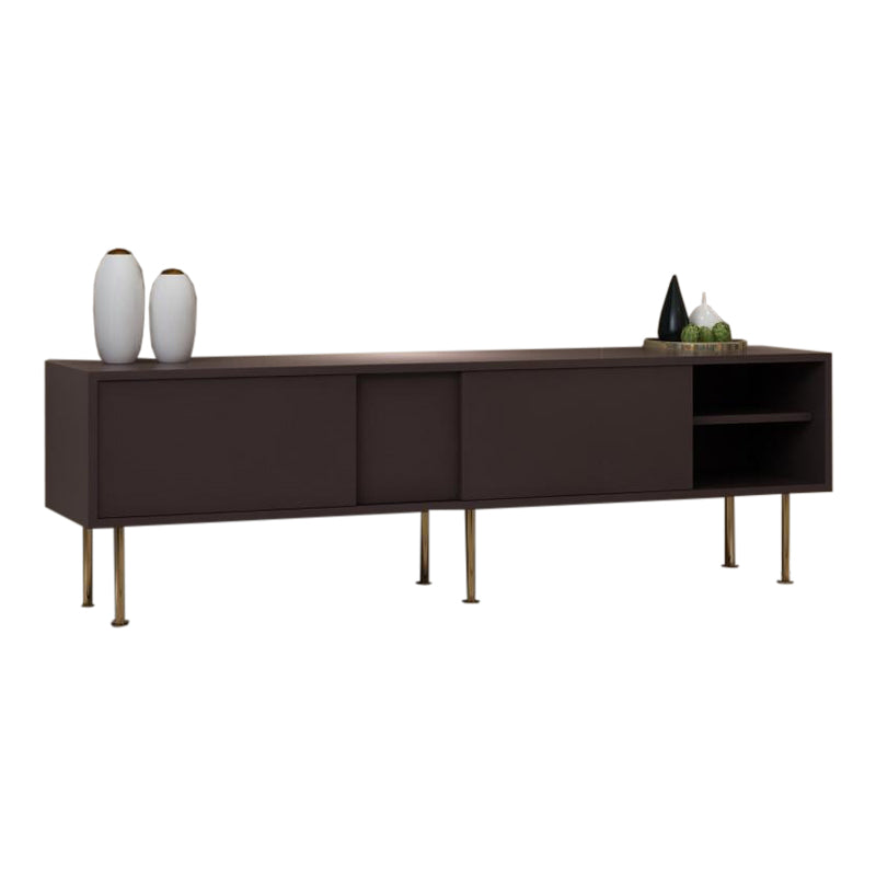 Console multimediale per TV in legno Console multimediale moderna Supporto TV per soggiorno