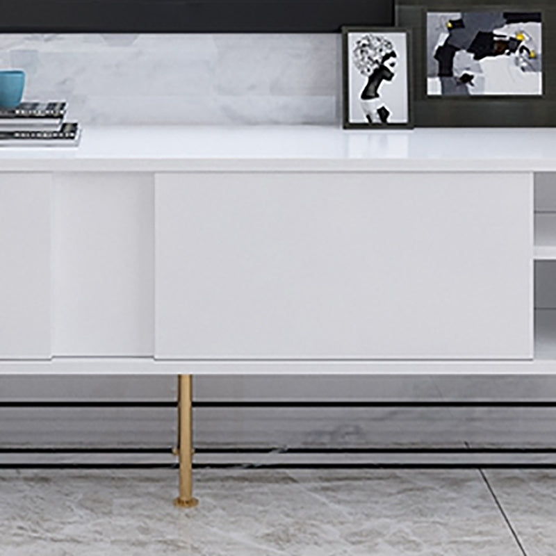 Console multimediale per TV in legno Console multimediale moderna Supporto TV per soggiorno