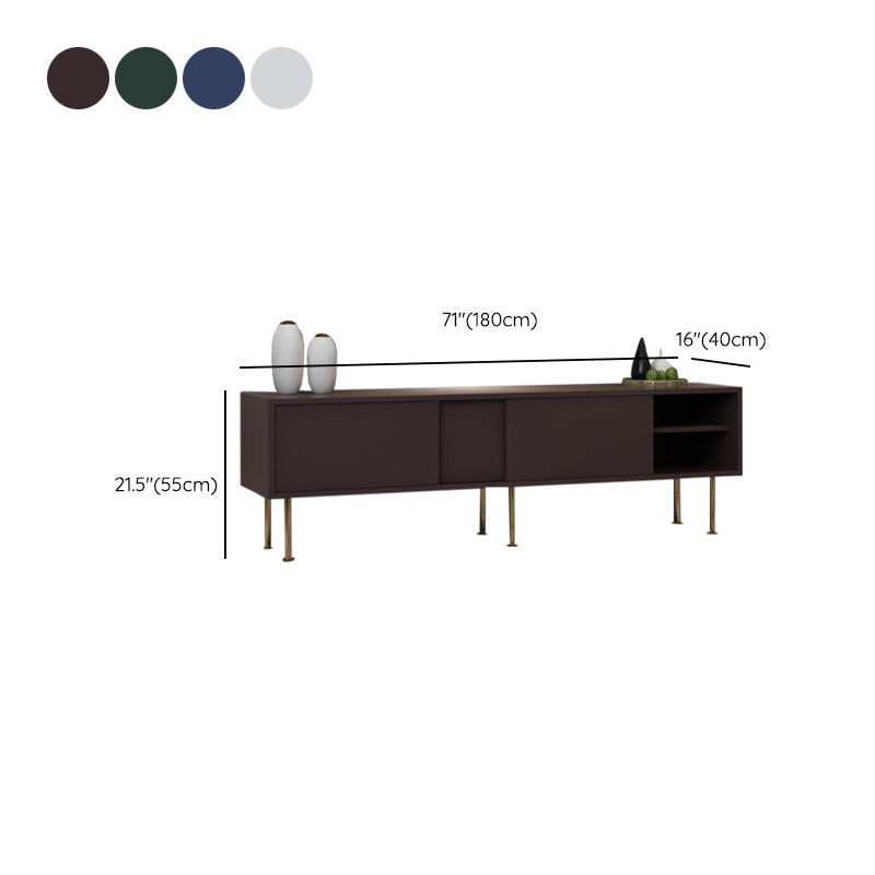 Console multimediale per TV in legno Console multimediale moderna Supporto TV per soggiorno