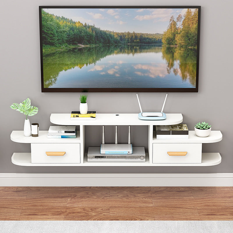 Modern Faux Wood TV Stand Console Wall-mounted TV Media Stand for Living Room Clearhalo 'furn' 'furn_tv_stands_entertainment_centers' 'Furniture' 'Living Room Furniture' 'TV Stands & Entertainment Centers' 'TV Stands & Media Storage Furniture' 'tv_stands_entertainment_centers' 6381909