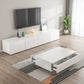 Contemporary Wood White TV Stand Console Enclosed Storage TV Media Stand for Living Room Clearhalo 'furn' 'furn_tv_stands_entertainment_centers' 'Furniture' 'Living Room Furniture' 'TV Stands & Entertainment Centers' 'TV Stands & Media Storage Furniture' 'tv_stands_entertainment_centers' 6381920