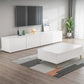 Contemporary Wood White TV Stand Console Enclosed Storage TV Media Stand for Living Room Clearhalo 'furn' 'furn_tv_stands_entertainment_centers' 'Furniture' 'Living Room Furniture' 'TV Stands & Entertainment Centers' 'TV Stands & Media Storage Furniture' 'tv_stands_entertainment_centers' 6381921