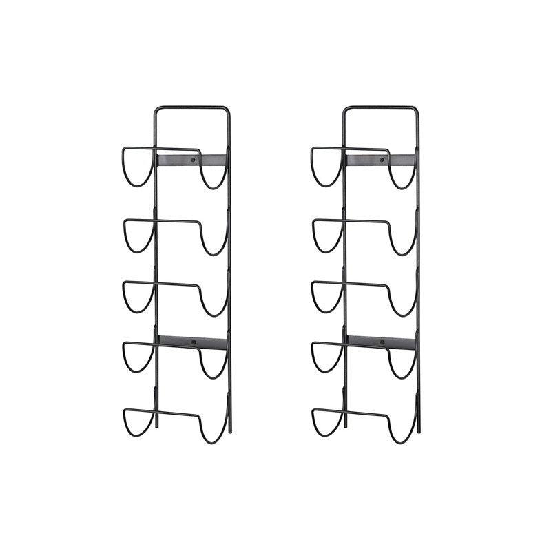 モダンメタルボトルワインラックホームウォールマウントワインボトルラック