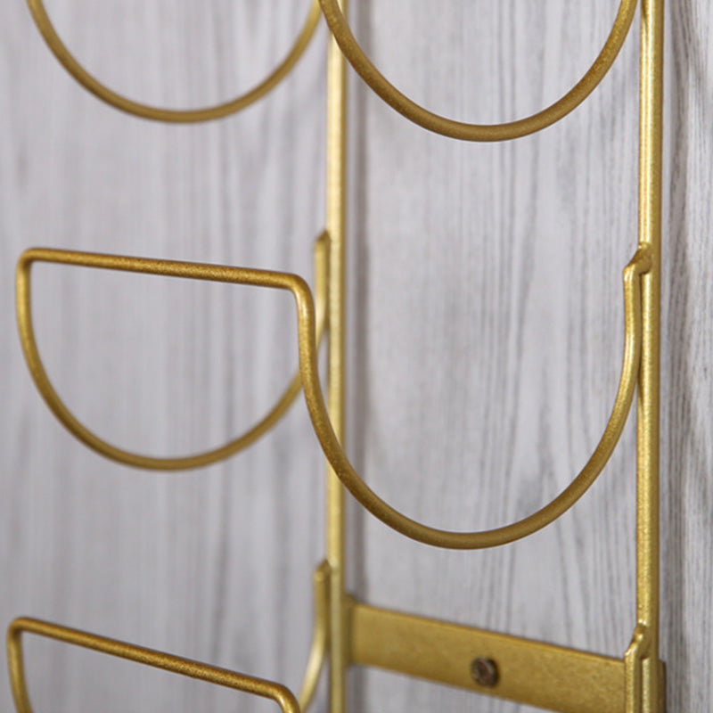 モダンメタルボトルワインラックホームウォールマウントワインボトルラック