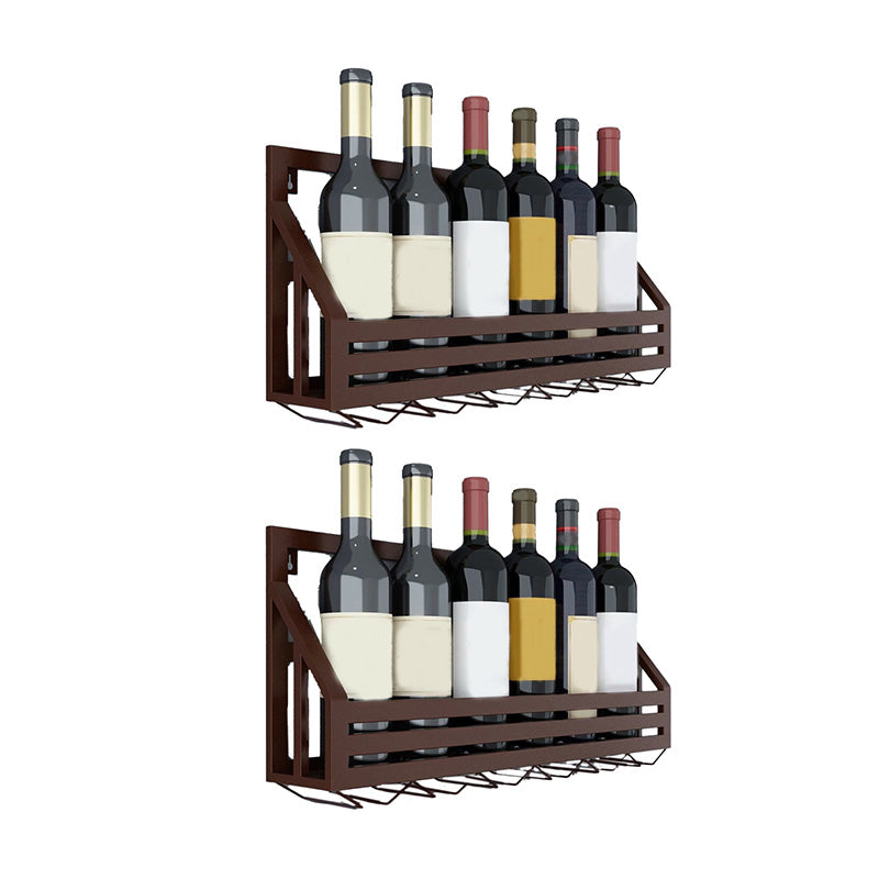 Porta di vino moderno per vino a parete in metallo e porta vino moderno per cucina