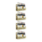 Metal Wall Mounted Wine Bottle & Glass Rack Modern Wine Holder for Kitchen