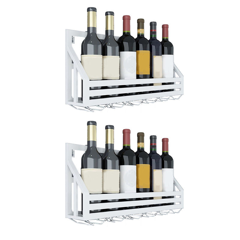 Porta di vino moderno per vino a parete in metallo e porta vino moderno per cucina