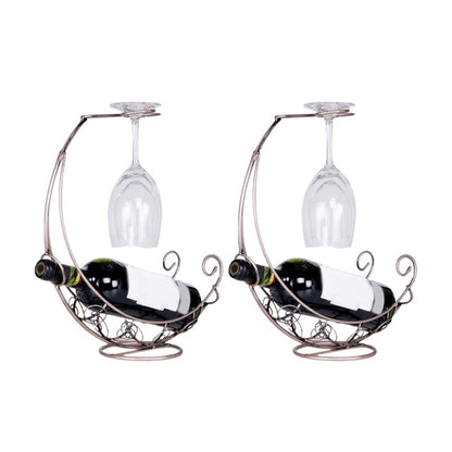 Porta della bottiglia da banco moderno moderno per bottiglie di vino per soggiorno per soggiorno