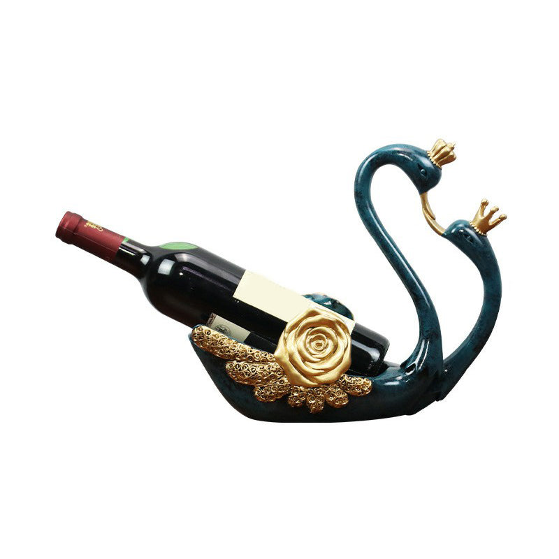 Glam Glam Tabetop Wine Bottle Holder Resin Resin Bouteille pour chambre