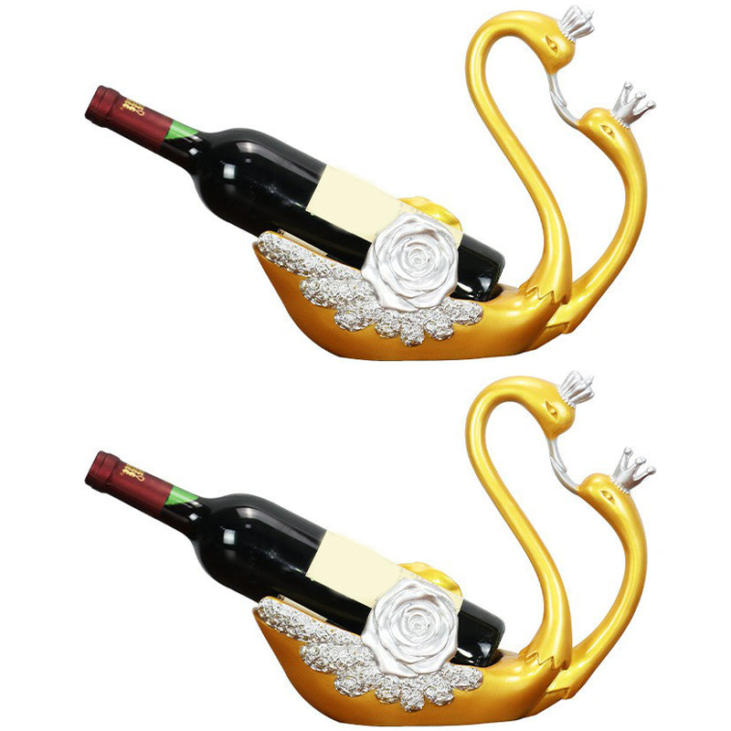 Glam Glam Tabetop Wine Bottle Holder Resin Resin Bouteille pour chambre