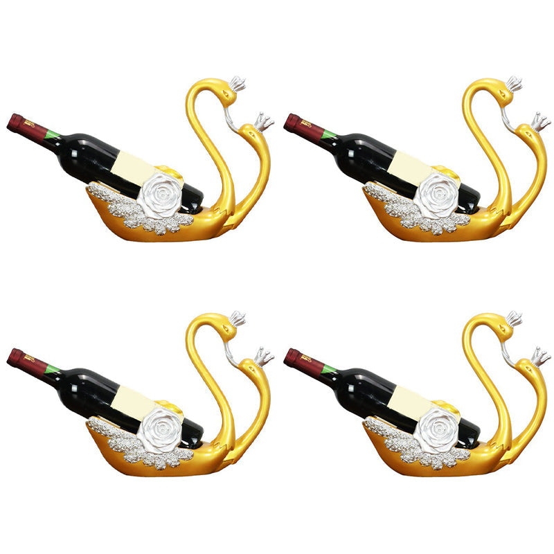 Glam -tafelblad Wijnfleshouder Resin Wine Rack Fles voor kamer