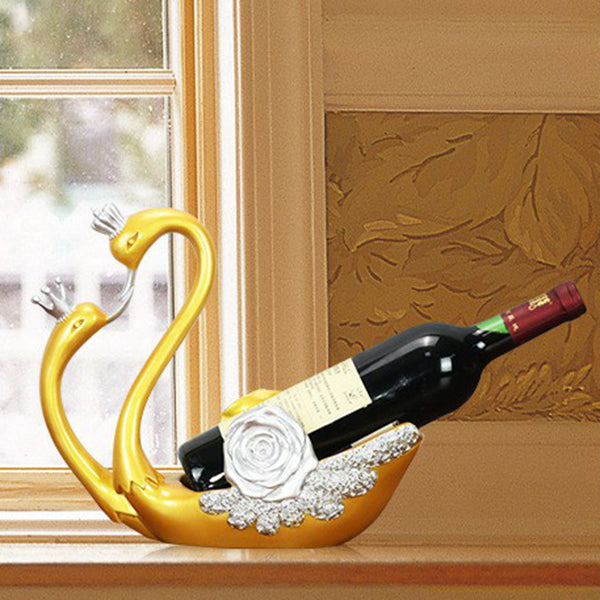 Glam Glam Tabetop Wine Bottle Holder Resin Resin Bouteille pour chambre