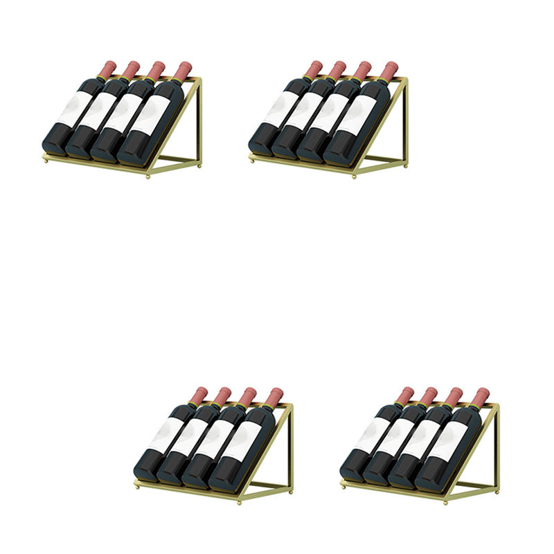 Portabottiglie in metallo per bottiglie di vino in stile lussuoso.