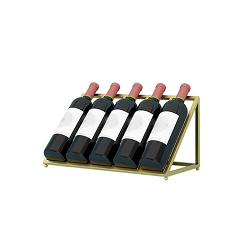 Portabottiglie in metallo per bottiglie di vino in stile lussuoso.