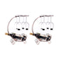 Metal Countertop Wine Glass Stemware Rack Holder Contemporary Bottle Rack Single Rail 10.6"L x 7.9"W x 15"H Bronze 2 Piece Set Clearhalo 'furn' 'furn_wine_racks' 'Furniture' 'Kitchen & Dining Furniture' 'Wine Racks' 'wine_racks' 6382430