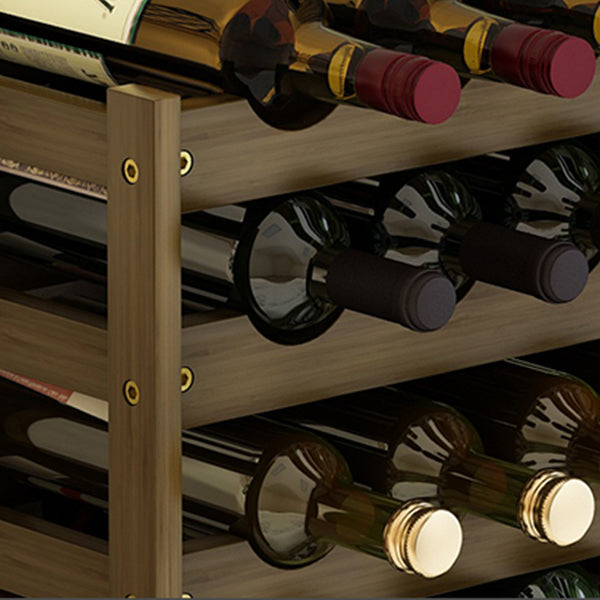 Modern Modern Wine Rack-fles tafel van het midden van de eeuw