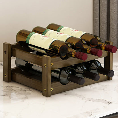 Modern Modern Wine Rack-fles tafel van het midden van de eeuw