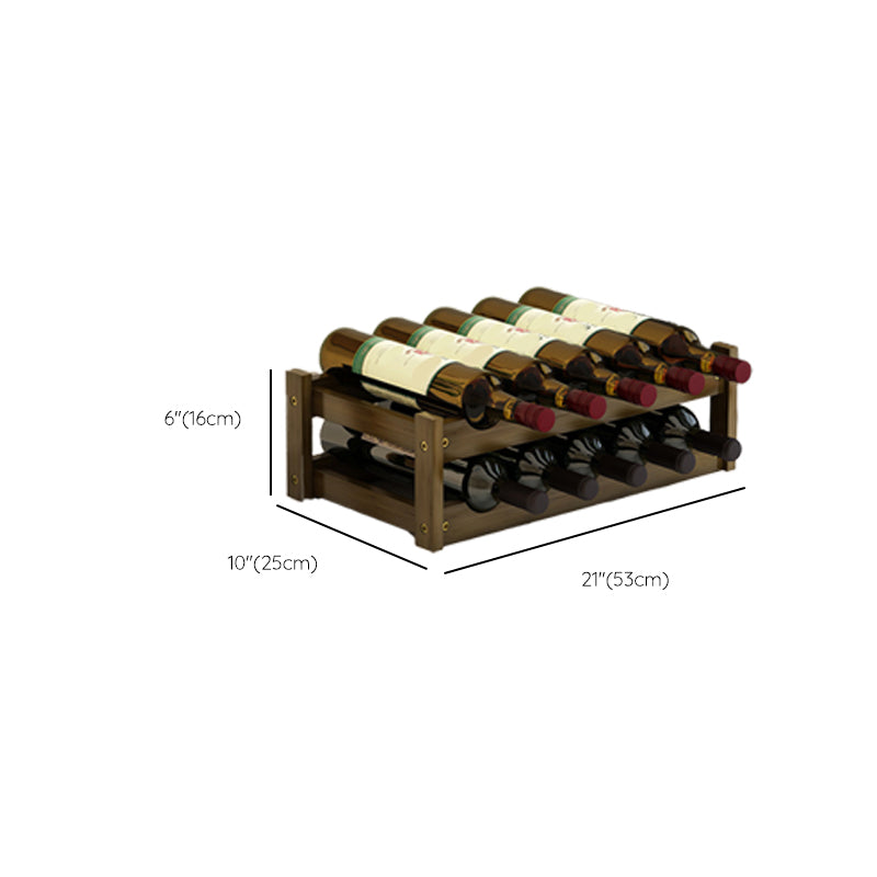 Modern Modern Wine Rack-fles tafel van het midden van de eeuw