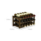 Modern Modern Wine Rack-fles tafel van het midden van de eeuw