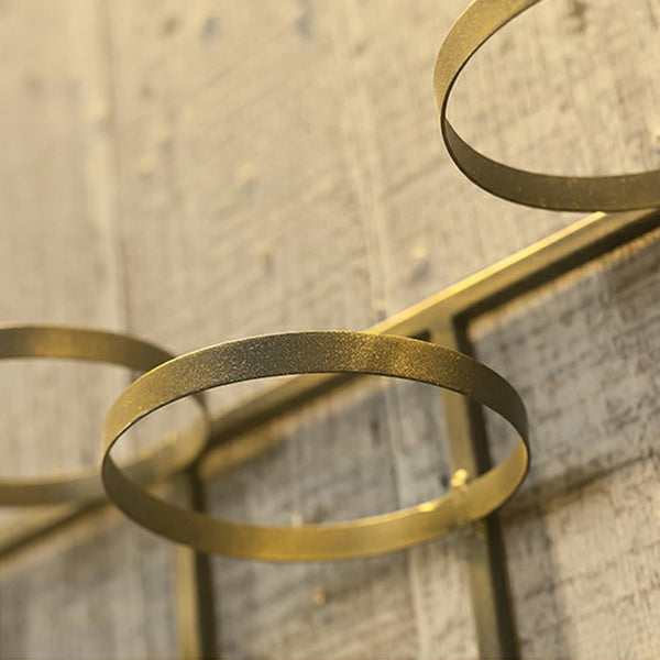 Rack de bouteille à vin mural en métal