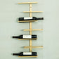 Metal Wall Mounted Wine Bottle Rack Industrial Bottle Holder