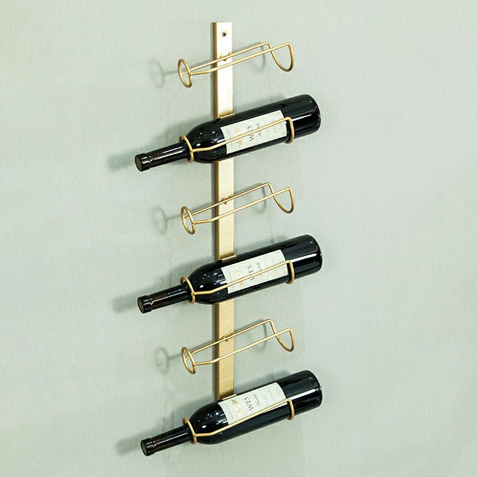 Rack de bouteille à vin mural en métal