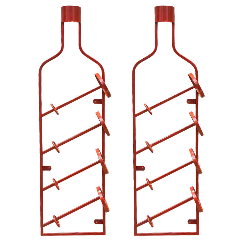 Porta bottiglia industriale a bottiglia per bottiglie di vino montata in metallo