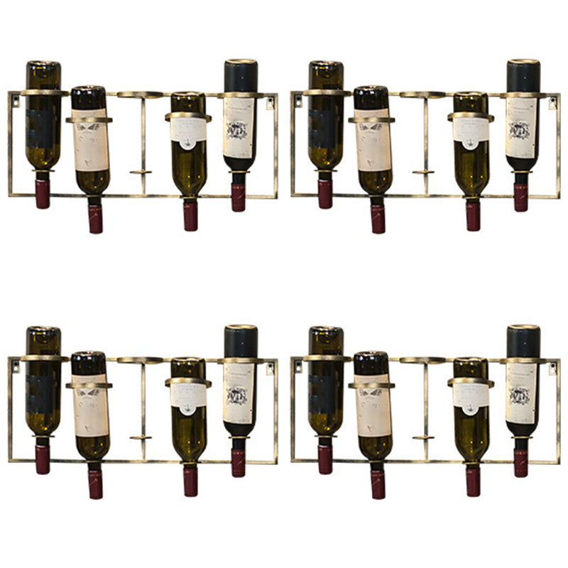 Rack de bouteille à vin mural en métal