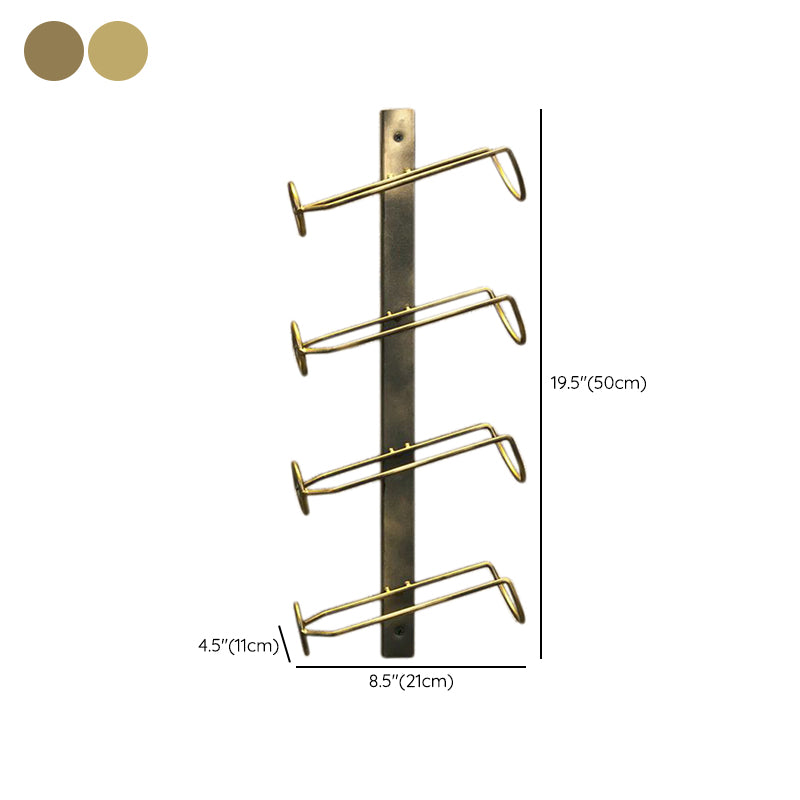 Rack de bouteille à vin mural en métal