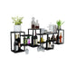 Metal Wall Mounted Wine Bottle & Glass Rack Modern Wine Rack Kit