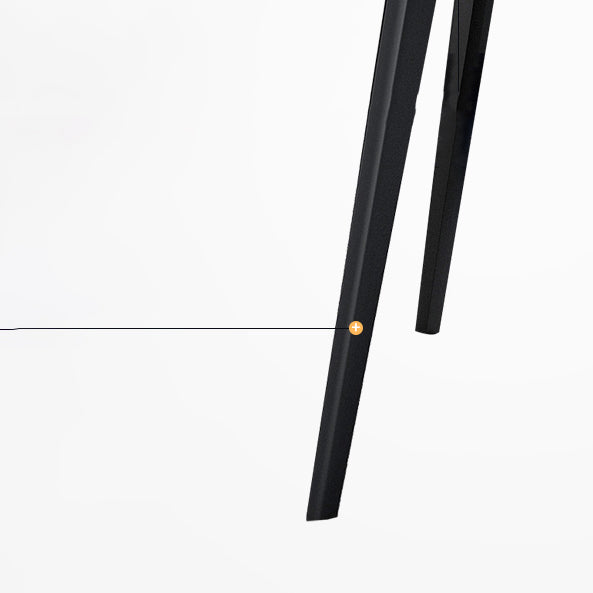 Eigentijdse eetzaal 1/7 pc's gesinterde stenen eettafel met wingback -stoelen