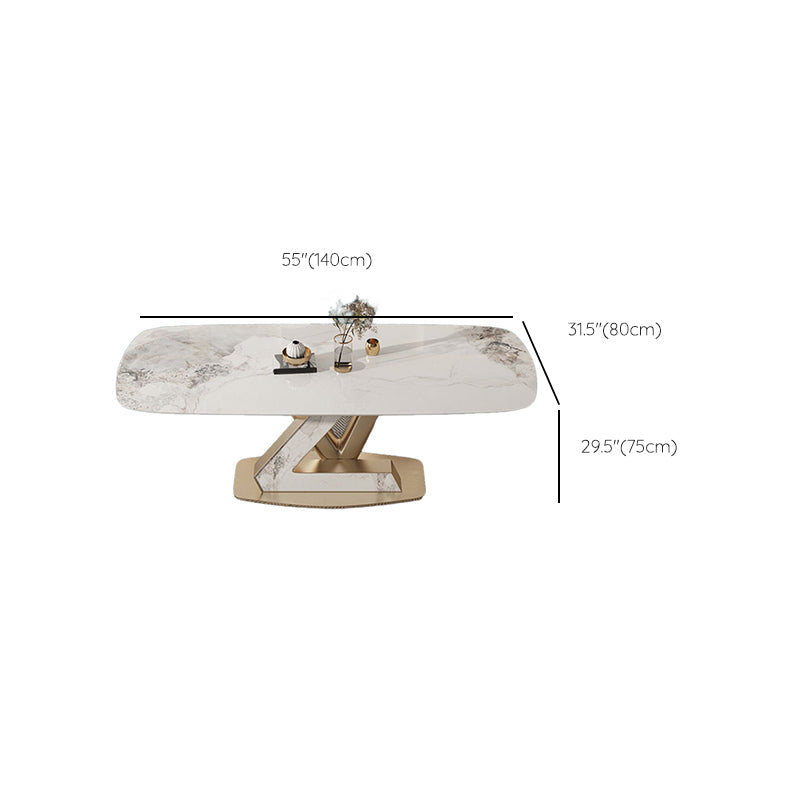 Rectangle Dining Table Set 1/5 Pcs Metal Frame Dining Table and Chairs Clearhalo 'Dining Room Sets' 'Dining Tables & Seating' 'dining_room_set' 'furn' 'furn_dining_room_set' 'Furniture' 'Kitchen & Dining Furniture' 6382652