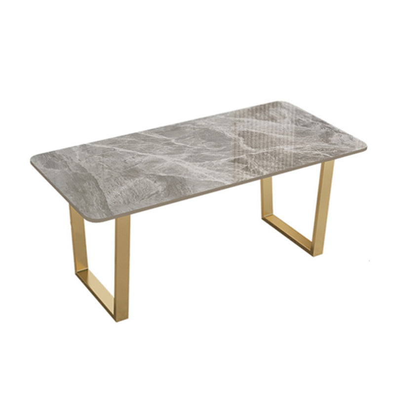 北欧1/5/7ピースダイニングセットカフェダイニングルーム用の長方形の石のダイニングテーブル