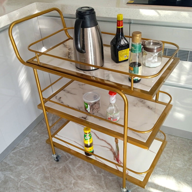 Rolling Contemporary Prep Table Metal Prep Table for Kitchen Use Clearhalo 'furn' 'furn_kitchen_islands_carts' 'Furniture' 'Kitchen & Dining Furniture' 'Kitchen Islands & Carts' 'kitchen_islands_carts' 6382707