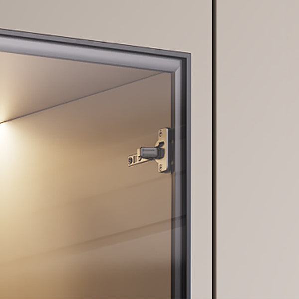 ESPETTAMENTO DI LEGNO CONTEMPOURANO PERSOGLIO DI VETRO VISUALIZZAZIONE CONTENE