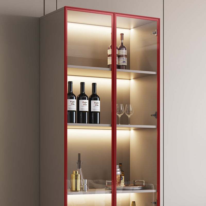 ESPETTAMENTO DI LEGNO CONTEMPOURANO PERSOGLIO DI VETRO VISUALIZZAZIONE CONTENE