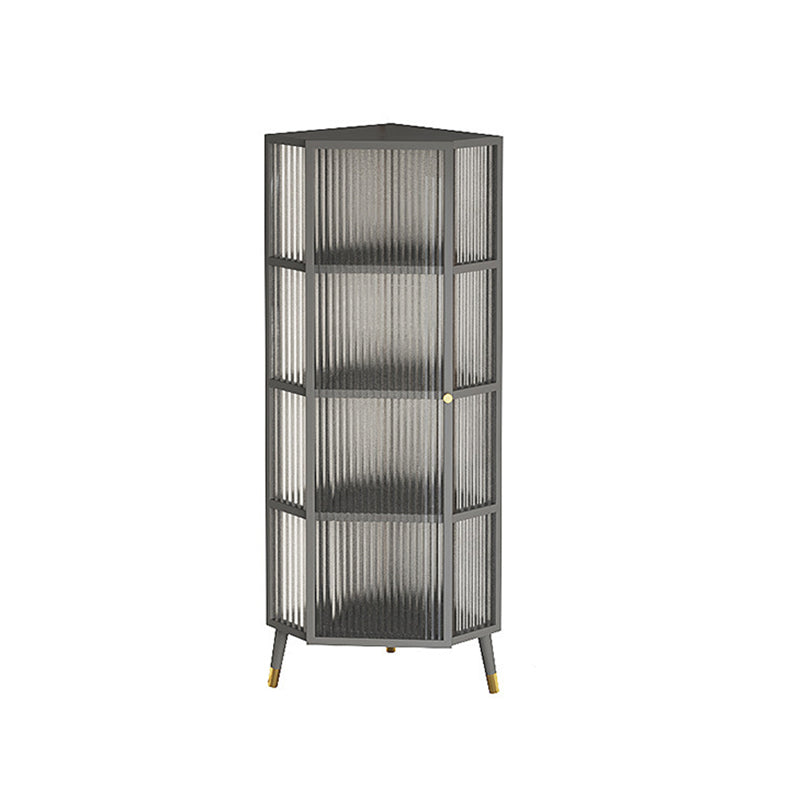 Curio Curio Curio Armadio unità in metallo Porte in vetro Armadio a buffet per soggiorno