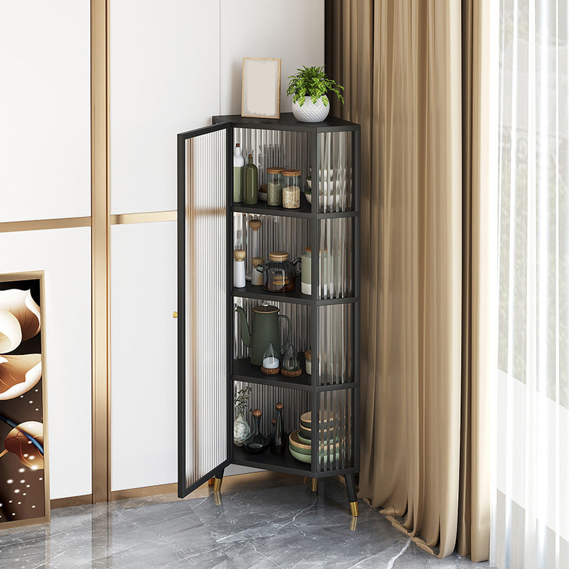 Curio Curio Curio Armadio unità in metallo Porte in vetro Armadio a buffet per soggiorno