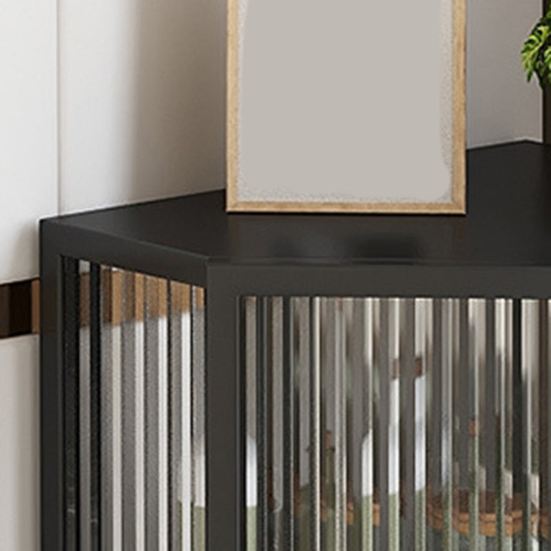 Curio Curio Curio Armadio unità in metallo Porte in vetro Armadio a buffet per soggiorno